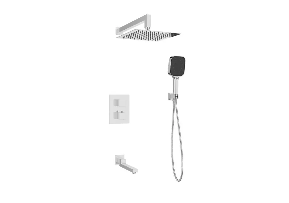 SMISITEL VNUTRENNIY DUSH TERMOSTAT KVADRAT NIKEL WA108-1C